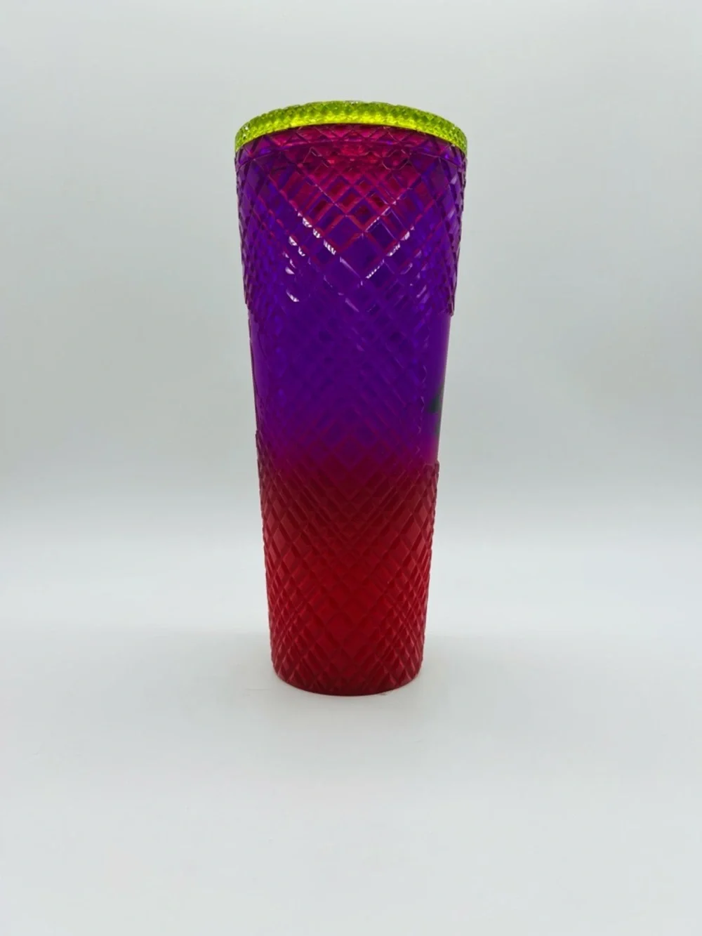Starbucks Red Purple Ombre Textured Tumbler X S x T Collaboration